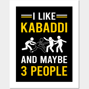 3 People Kabaddi Posters and Art